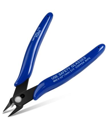 Ainiv 1PC Wire Cutter Spring-Loaded Side Cutters Flush Cutters Diagonal Cutters Precision Side Cutters Diagonal Cutting Pliers in CRV Steel Heavy Duty Cutting Pliers for Electrical Homes #2 1PC