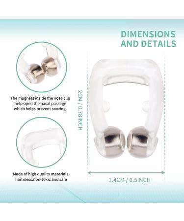 Silicone Magnetic Anti Snoring Nose Clip - Quieter Sleep Solution - Buy Online on SooperMarket.com