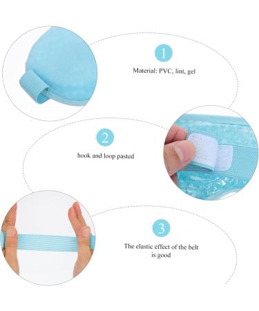 PLAFOPE 1pc Cold Compress Hot Compress Eye Mask Blackout Eye Reusable Eye Cooling Patch Heat Eye Eye Mask Eye Shades for Sleep Eye Mask Heated Eye Patch Compress Eye Pad Sleep Eye Blue 20X10X1CM - Buy Online on SooperMarket.com