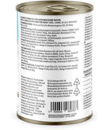 Buy Amazon Wet Cat Food Bites with Beef in Jelly - 415g Pack for International Shipping - Buy Online on SooperMarket.com