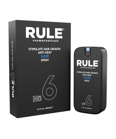 RULE Hair Growth Spray and Anti Grey Hair Treatment - Minoxidil Alternative Hair Regrowth Treatment for Men with Natural Hair Color Restorer - Topical Hair Growth Serum Helps Stop Hair Loss Thinning