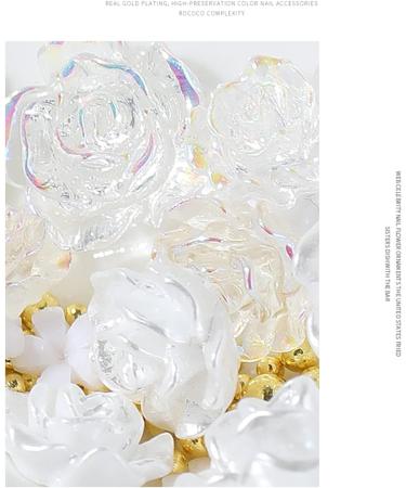 Pearl Mixed Flower Camellia Nail Art Set 3D Nail Art Supplies Nail Tip Nail Glitter Acrylic Nail Art Decorations Nail Art Jewelry 3d Flower Nail Nail Art Kit Nail Art Gems Kit Illusion pearl and s - Buy Online on SooperMarket.com