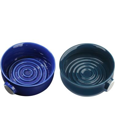 Awydky Ceramic Shaving Bowl - Dark Blue & Wide Mouth Design | Perfect for Men s Cream Shaving International Shipping Available - Buy Online on SooperMarket.com