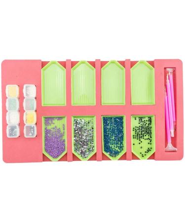 HXYQMMY Diamond Painting Accessories Tray Organizer - 8 Slots Multi-Boat Holder for Square Bead Storage Containers - Ideal Craft Tool Kit for Adults - Buy Online on SooperMarket.com