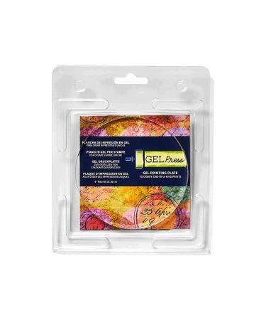 Gel Press Gel Printing Plate 4" Circle 10806-4 4" Round
