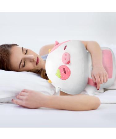 Mewaii Soft Strawberry Cow Mushroom Pillow Stuffed Animal Plushie Toy - 8 Inch White Cow Plush - Buy Online on SooperMarket.com