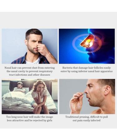 Nose and Ear Hair Trimmer - USB Rechargeable Waterproof Facial Hair Clipper for Men & Women - Dual Edge Blades for Easy Cleansing - Buy Online on SooperMarket.com