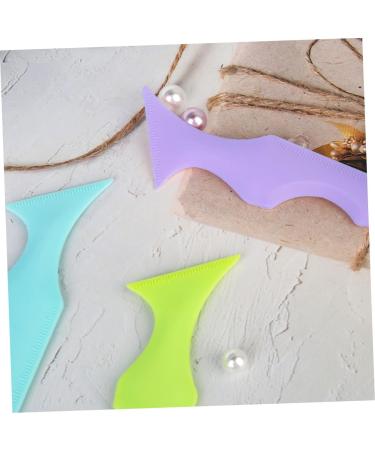 NOLITOY 2pcs Silicone Beauty Ruler Eyeliner Eyebrow Guide Stencils Eyebrow Stencils Aid Blindfold Make up - Buy Online on SooperMarket.com