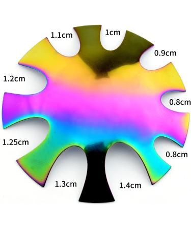 Rainbow Deep Oval French Nail Trimmer Cutter Tool | 9 Sizes | HJ-NAT203-FC10 - Buy Online on SooperMarket.com