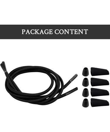 Elastic Shoelaces Replacement for Hey Dude Shoes - Black 16Inch - Buy Online on SooperMarket.com