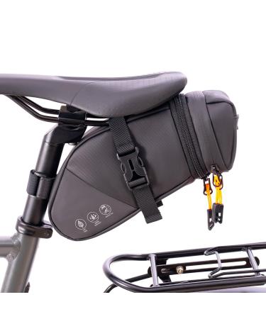 Cckole bike saddlebag bicycle saddle bag with reflective bicycle bag rear bag waterproof expandable bicycle pocket with large capacity 1.5-2l