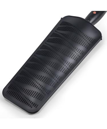 Silicone Heat Resistant Travel Mat Pouch for Flat Iron Hair Straightener Curling Wand Crimper Hair Iron Tools 1 PACK Dark Black