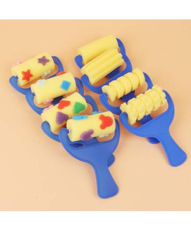 STOBOK Drawing Sponge Roller Brush Set for Kids - 8 Piece Graffiti DIY Tool Kit - Buy Online on SooperMarket.com