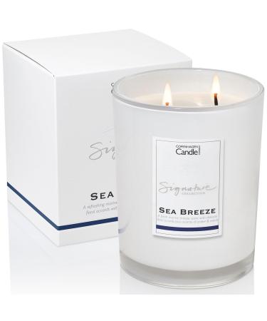 Luxury Scented Candles Gifts for Women | Natural Wax Blend | 45 Hours Burn time | Hotel Collection | The Copenhagen Company - Sea Breeze (7oz) 21oz Sea Breeze 21oz