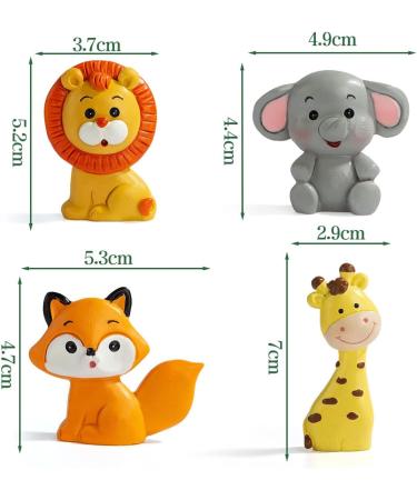 16-Piece Jungle Safari Cake Decorations for 2nd Birthday - Forest Animals & Happy Birthday Topper for Girls - Buy Online on SooperMarket.com