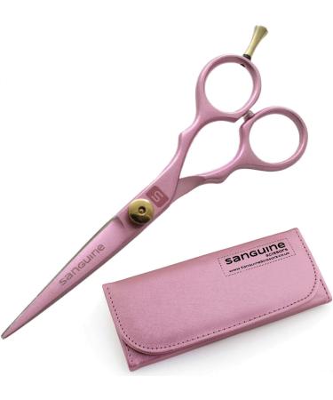 Professional Pink Hair Scissors Hairdressing Scissors for All Hair Cutting 5.5 inch (14 cm) - Pink Presentation Case - Buy Online on SooperMarket.com