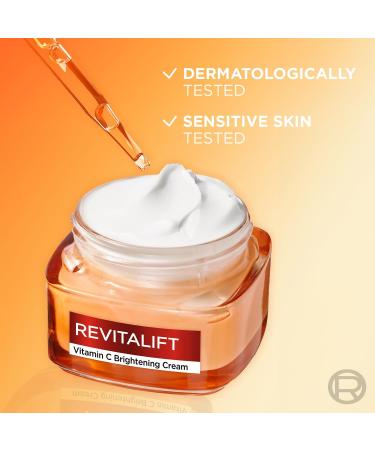 L'Or al Paris Revitalift Vitamin C Brightening Cream for Face With Vitamin C and Salicylic Acid Brightens Skin Tightens Pores and Reduces Appearance of Lines 50ml - Buy Online on SooperMarket.com