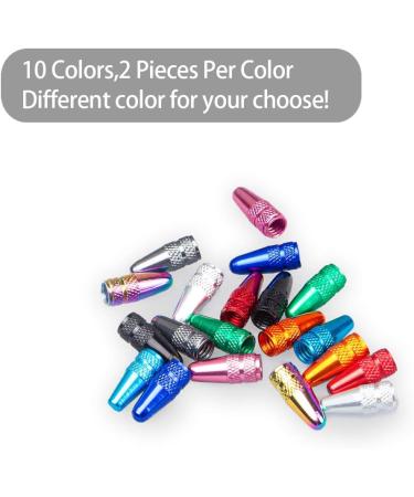 Senzeal 20PCS Multi-Color Aluminum Presta Valve Caps for Bike Tires - Dust Caps for Bicycle Air Valves - Buy Online on SooperMarket.com