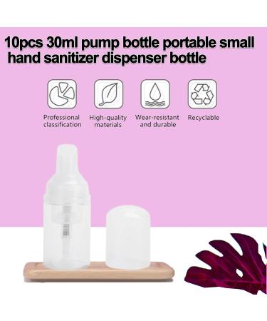 10pcs 30ml Foam Bottles - Portable Refillable Liquid Soap Dispenser - Travel-Friendly PP Container - Buy Online on SooperMarket.com