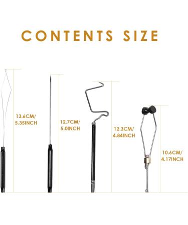 SF Fly Fishing Tying Tools Kit - 7 Pcs Gear Assortment for Bobbin, Threader, Scissors, Whip Finisher, Bodkin, Pliers & Hair Stacker - Buy Online on SooperMarket.com