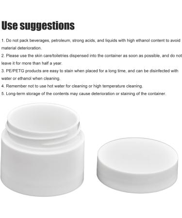 Yosoo 5g Round Clear Plastic Jars 10Pcs | Leak Proof & Portable Cream Containers | Refillable & Reusable Lotion Ointment Jars - Buy Online on SooperMarket.com