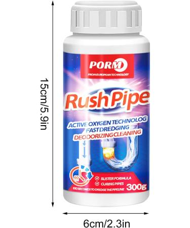 Upgrate Powerful Pipe Dredging Agent Sink and Drain Pipe Dredging Powder Pipe Dredge Agent Kitchen Toilet Pipeline Quick Cleaning Tool - Buy Online on SooperMarket.com