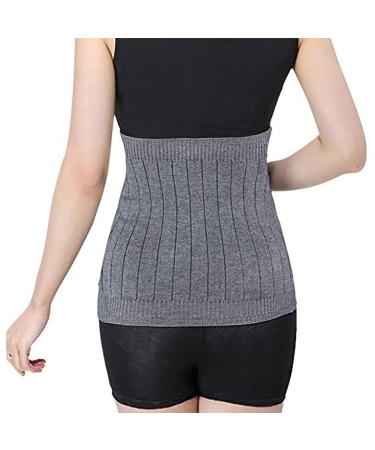 Thermal Lumbar Support Lower Back Belt Brace Cashmere Knit Stomach Kidney Warmer Thicken Thermal Cashmere Knit Warmer Band Abdominal Binder Stomach Lumbar Lower Back Support Brace Waist Grey (m) - Buy Online on SooperMarket.com