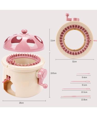 Smart Weaving Loom 32 Needles Knitting Machine Kit for Adults/Child - DIY Hand Knitting Circle Machine - Rotating Double Knitting Machine - Buy Online on SooperMarket.com