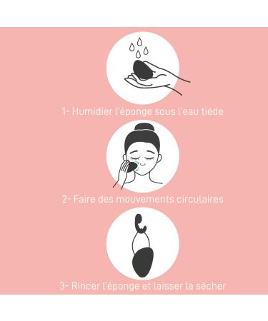 Feel Natural Konjac Sponge - Cherry Blossom | Eco-Friendly Facial Cleanser for Glowing Skin - Buy Online on SooperMarket.com