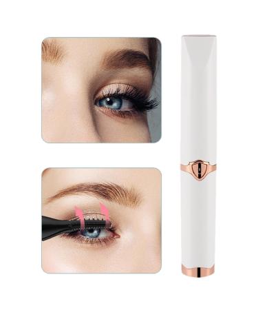 puzzlegame Electric Eyelash Curler | Rechargeable Eye Lash Styling Curler | Eye Lash Enhancer Electric Curling Tool for Beauty Salon Barbershop Travel White