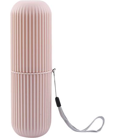 Manolyee Travel Toothbrush Holder - Multifunctional Toothbrush Case & Organizer for Home Business Camping | Pink Travel Container - Buy Online on SooperMarket.com