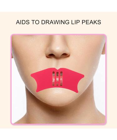 Nose Shadow Template & Silicone Contour Tool Set for Makeup | Rose Red Eyebrow & Beauty Applicator - Buy Online on SooperMarket.com