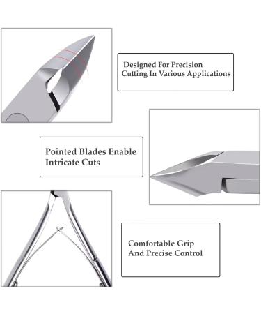 ProMax Professional Grade Cuticle Nipper/Cuticle Cutter/Clipper Made of High Grade Stainless Steel Brush Finish-Flat- Double Spring For Nail Art Tool and Manicure/Pedicure (Full Jaw)10-10027 - Buy Online on SooperMarket.com