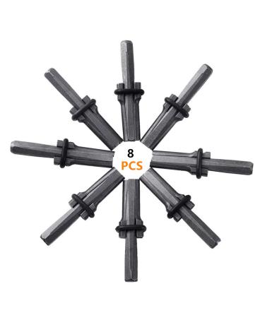 FLK Tech 8 SET 5/8 Plug Wedges and Feather Shims Concrete Rock Stone Splitter Hand Tools 16mm