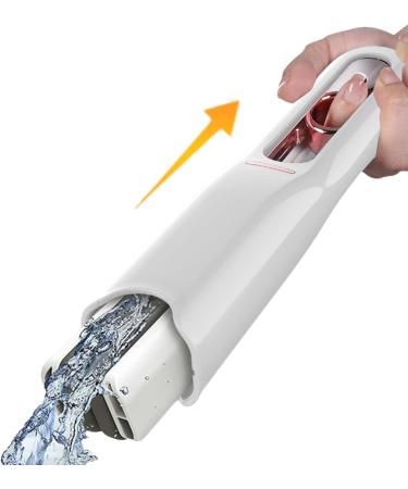 Mini Mop | Mini Portable Short Mop Self-Squeeze Glass Wiper | Hand Wash-Free Strong Absorbent Lazy Cleaning System for Desktops Windowpanes Tablewares White Suit*2 - Buy Online on SooperMarket.com