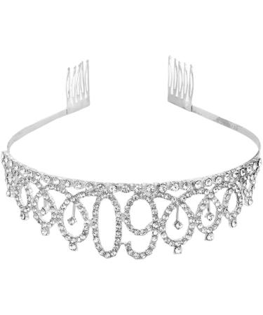 Minkissy 60th Birthday Tiara Crystal Crown Rhinestone Princess Birthday Crown Hair Accessories Happy 60th Birthday Crown Tiara for Women Ladies - Buy Online on SooperMarket.com