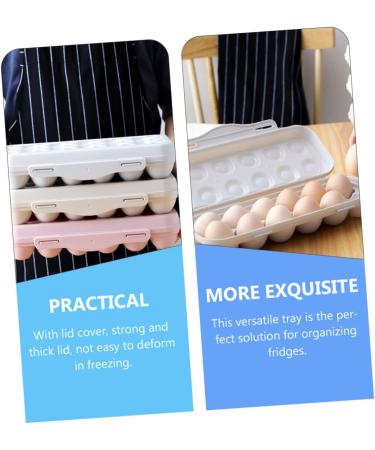 OSALADI 2pcs Storage Box Eggs Container with Lid Picnic Egg Carrier Easter Egg Tray Food Travel Shipping Box - Buy Online on SooperMarket.com