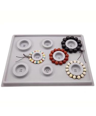 Bead Design Board,DIY Jewelry Production Tray,Flocked Bead Board Bracelet Beading Jewelr,for Necklace Beads Jewelry Manager Tray,Sorting and organizing Jewelry Making DIY Design