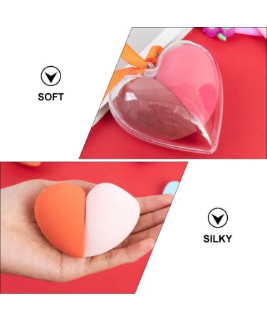 Housoutil Heart-Shaped Makeup Sponge Set - 6 Boxes of Highlighter & Eyeshadow Applicators for Flawless Skin Care | Travel-Friendly Makeup Tools - Buy Online on SooperMarket.com