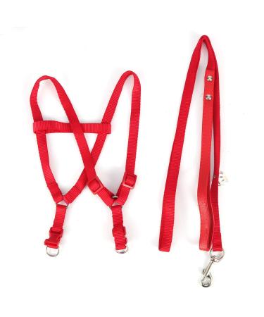 Nicoone Bird Harness and Leash for Macaw Cockatoos Adjustable Bird Leash for Parrots