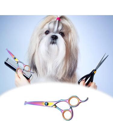 Dog Grooming Scissors Stainless Steel Pet Curved Shears Cutting Trimming Scissors with Round Tip for Grooming Dogs Cats - Buy Online on SooperMarket.com