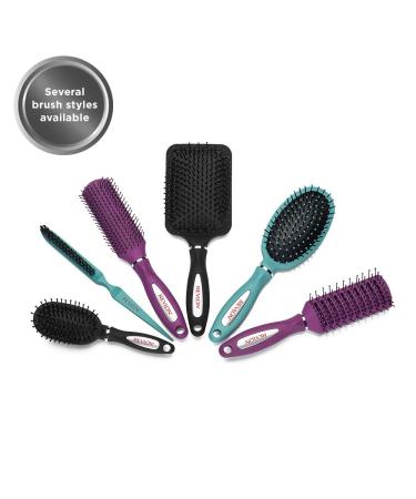 Revlon Straight & Smooth Soft Touch Paddle Hair Brush Set - Black & Berry - Buy Online on SooperMarket.com