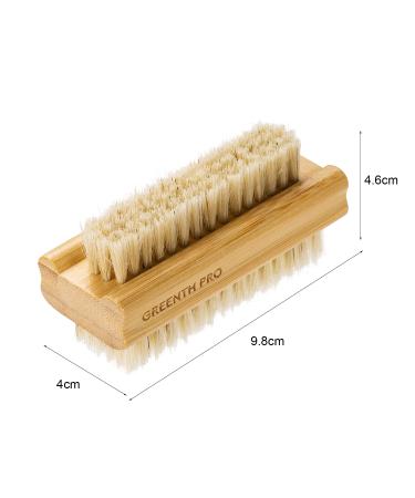 GREENTH PRO 100% Boar Bristle Nail Brush Set - 3PCS Wooden Nail Scrub Brush for Toes and Nails Cleaning - Buy Online on SooperMarket.com