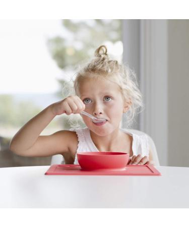 EZPZ Happy Bowl (Pewter) - Silicone Suction Bowl for Toddlers | Dishwasher Safe - Buy Online on SooperMarket.com