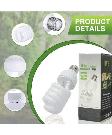 Reptile Light UVB 10.0 Lamp for Desert Animals | Enhance D3 Synthesis & Calcium Absorption | Energy Saving Fluorescent Tube - 26W - Buy Online on SooperMarket.com