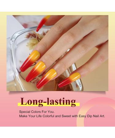 28g/Box Red and Beige Temperature Color Change Dip Powder Nails Dipping Nails Long-lasting Nails No UV Light Needed (No.10) Dip - W-No.10 - UKA - Buy Online on SooperMarket.com
