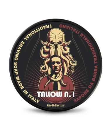 The Goodfellas' Smile Luxury Shaving Soap Formulated for Use with A Shaving Brush Made in Italy (Tallow N1) 1 Count (Pack of 1)