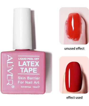 LTYYWBFB 2 Pack Liquid Latex Nails Peel Off Tape for Art Cuticle Protector Nail Painting Skin Barrier Gel Polish - Fast Drying Odorless Guard 15ML 7.5 ml (Pack of 2) - Buy Online on SooperMarket.com