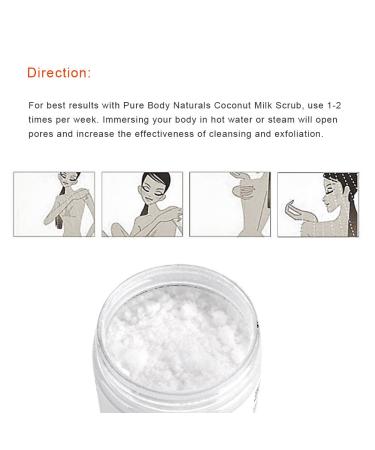 Buy Coconut Milk Body Scrub & Peeling Cream | 340g Moisturizer & Brightening Gel - International Shipping Available - Buy Online on SooperMarket.com