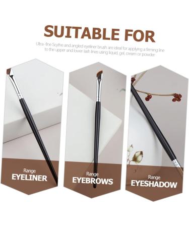 KALLORY 2pcs Eyebrow Brush Eye Makeup Eyeliner Brush Slanted Thin Eyeliner Brush Qingxian Miss Eyes 16X1CM As Shown - Buy Online on SooperMarket.com